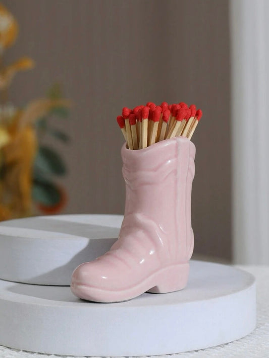 Cutie With A Bootie Matchstick Holder in Pink