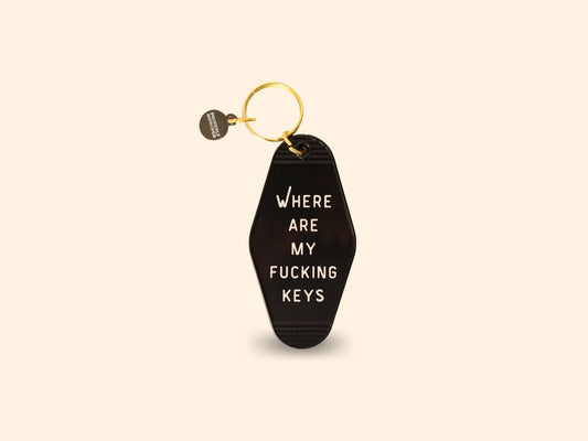 Where Are My F*cking Keys Keychain