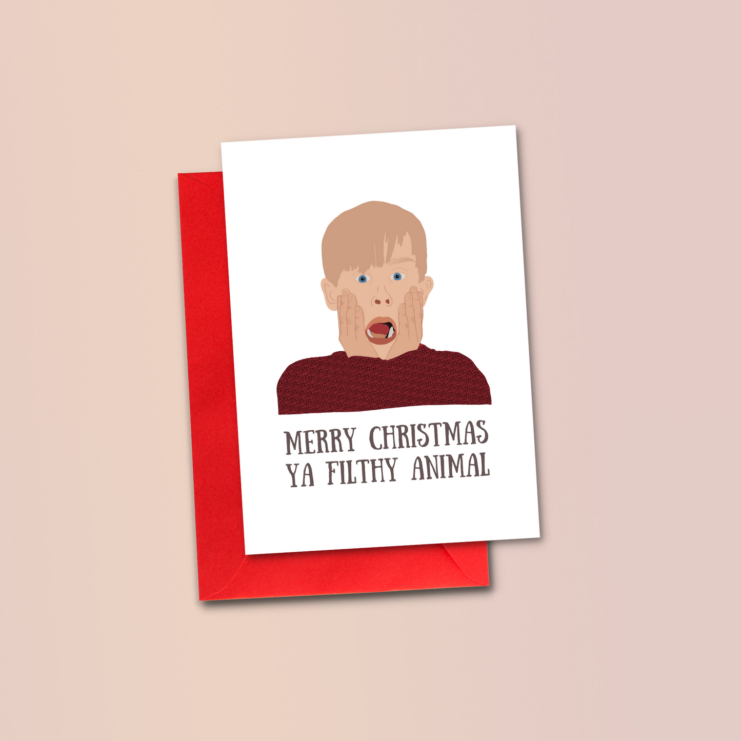 Filthy Animal Holiday Card