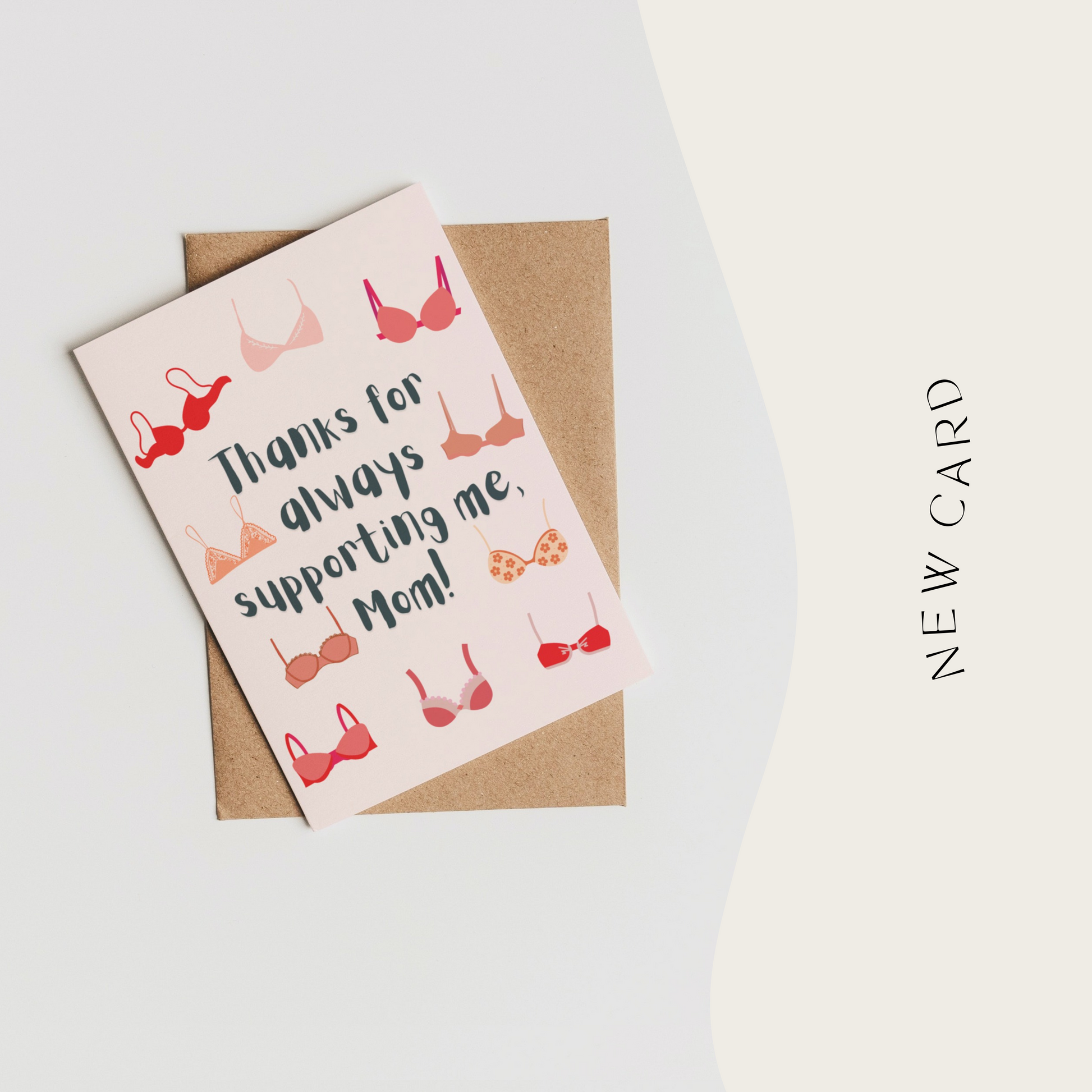 Mother's Day Funny Bra Card